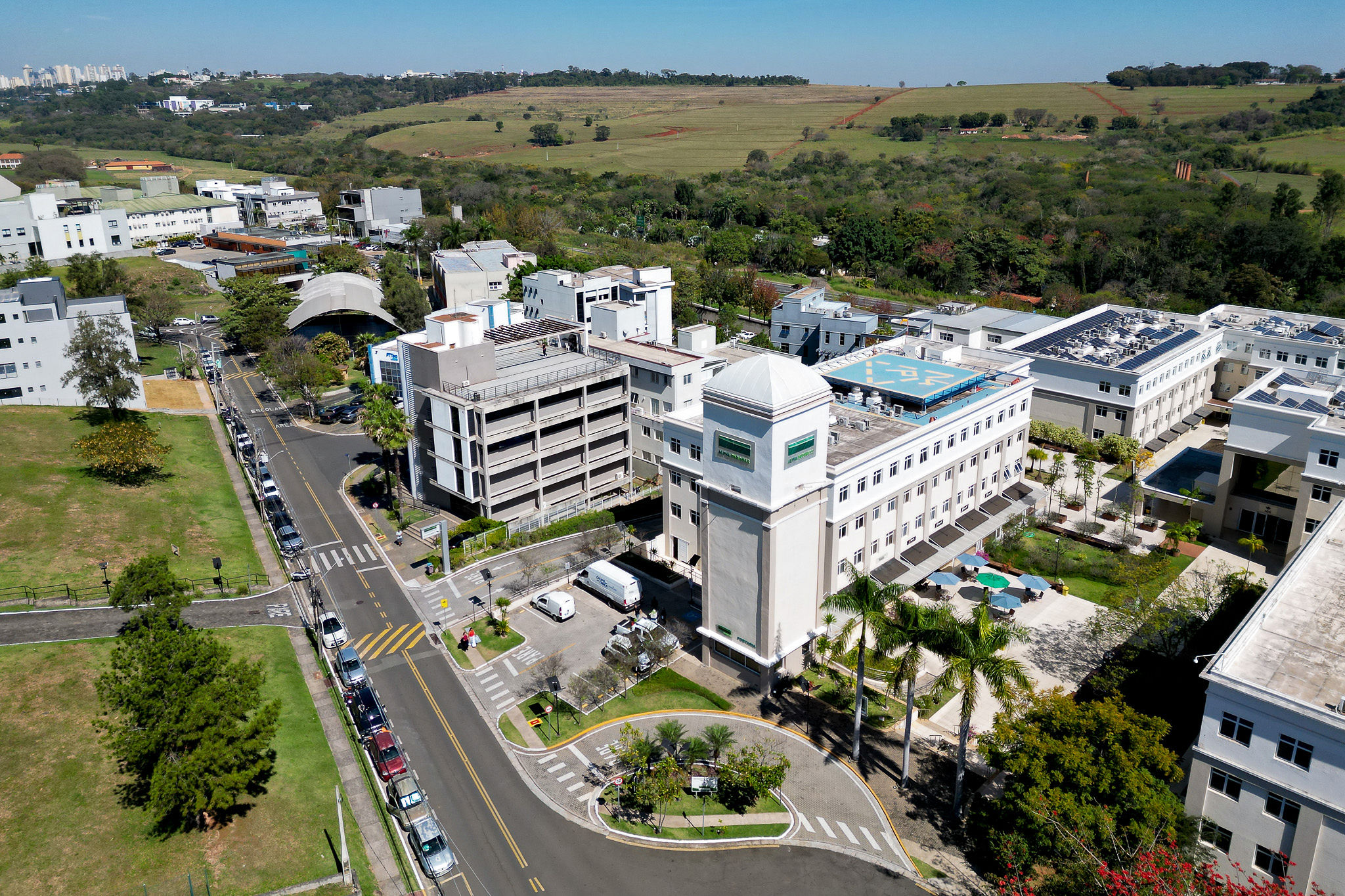 AlphaVille Empresarial — vista aérea do complexo